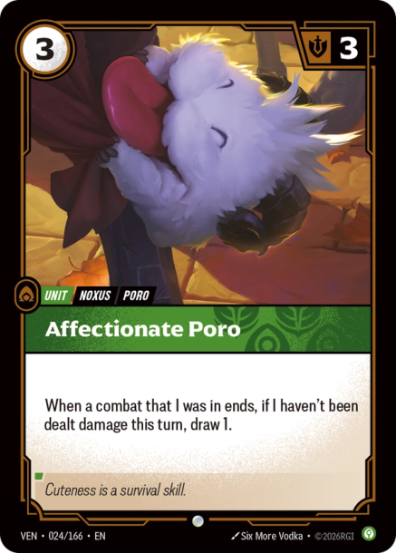 Affectionate Poro Card Front