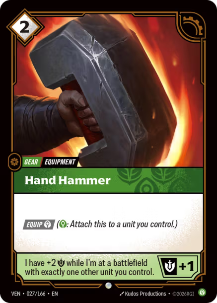 Hand Hammer Card Front