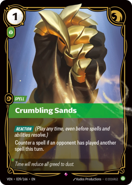 Crumbling Sands Card Front