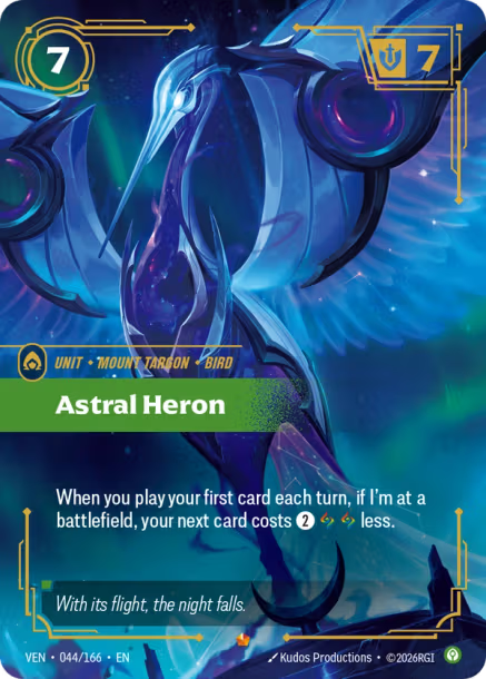 Astral Heron Card Front
