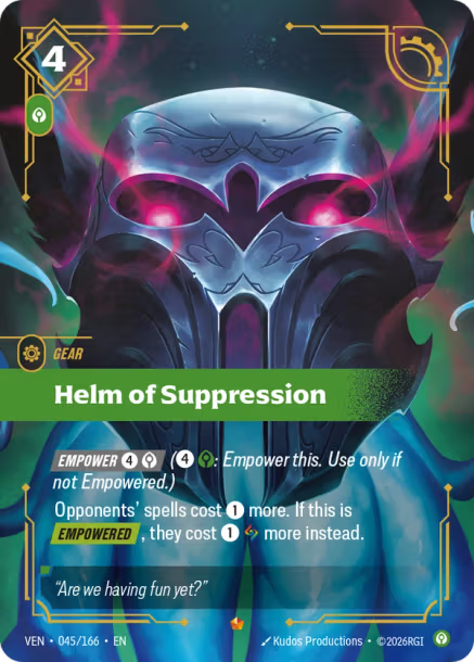 Helm of Suppression Card Front