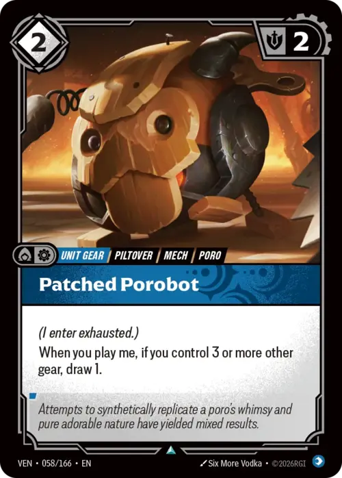 Patched Porobot Card Front