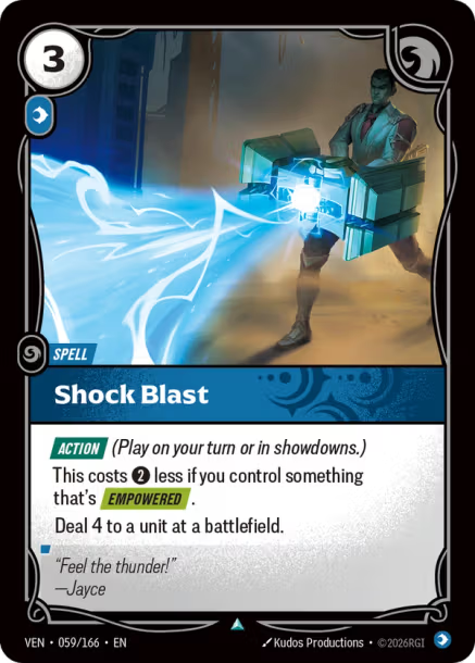Shock Blast Card Front
