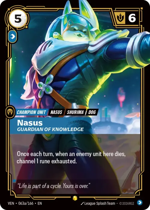 Nasus, Guardian of Knowledge Card Front