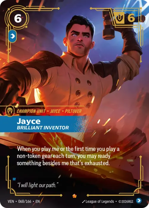 Jayce, Brilliant Inventor Card Front