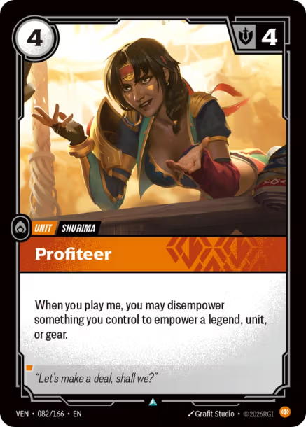 Profiteer Card Front
