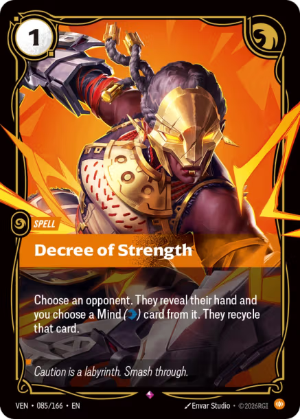 Decree of Strength Card Front