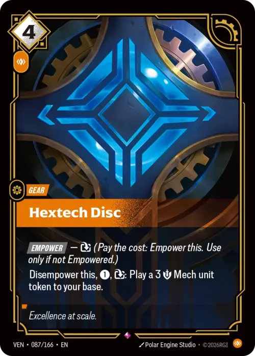 Hextech Disc Card Front