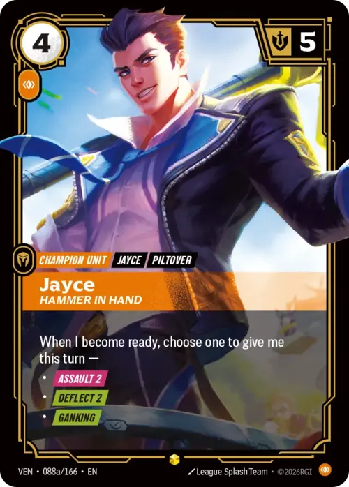 Jayce, Hammer in Hand Card Front