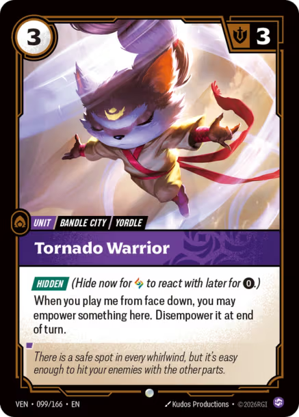 Tornado Warrior Card Front