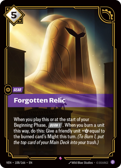 Forgotten Relic Card Front