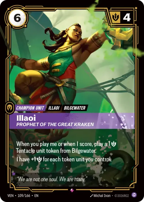 Illaoi, Prophet of the Great Kraken Card Front
