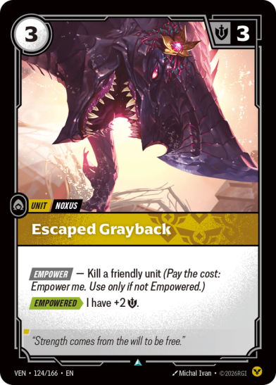 Escaped Grayback Card Front