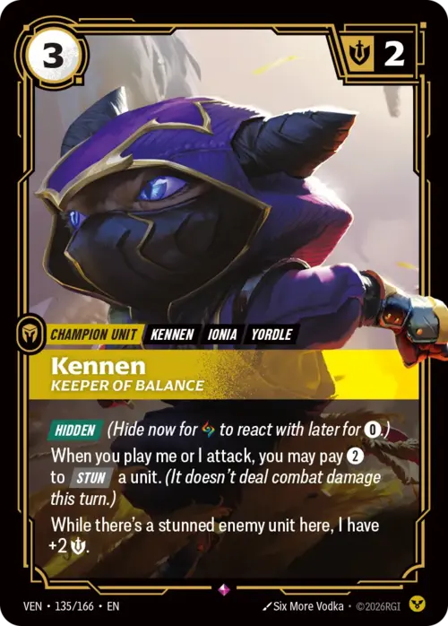 Kennen, Keeper of Balance Card Front