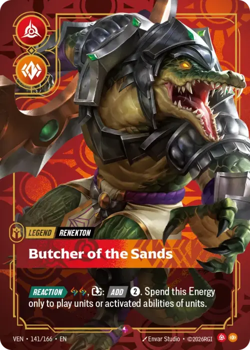 Renekton, Butcher of the Sands Card Front