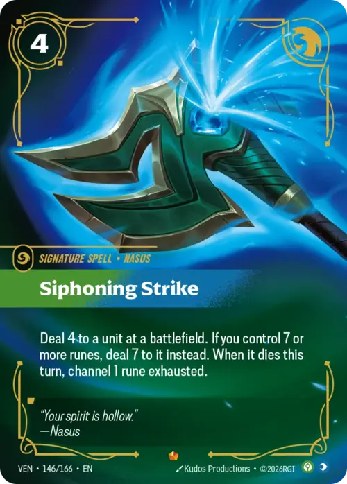 Siphoning Strike Card Front