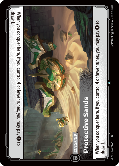 Protective Sands Card Front