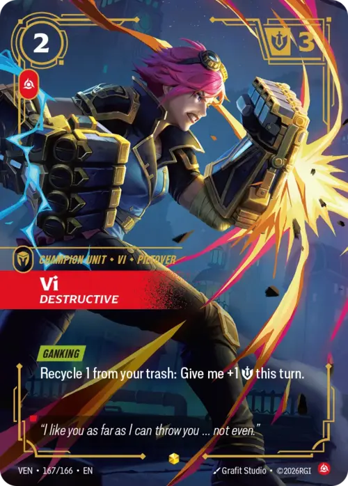 Vi, Destructive Card Front