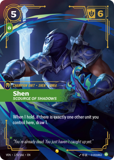 Shen, Scourge of Shadows Frente
