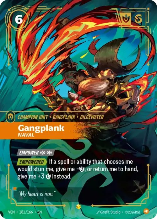 Gangplank, Naval Card Front