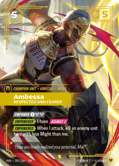 Ambessa - Respected and Feared Card Front