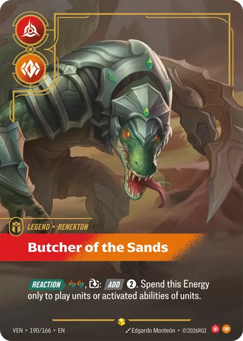 Renekton, Butcher of the Sands Card Front