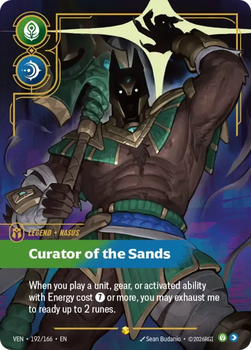 Nasus, Curator of the Sands Card Front