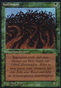 Wall of Wood Card Front