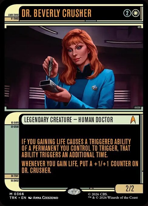 Dr. Beverly Crusher Card Front