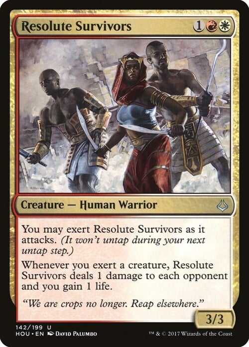 Resolute Survivors Card Front