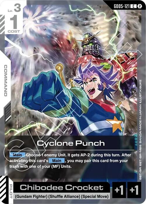 Cyclone Punch Card Front