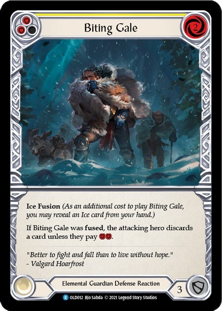 Biting Gale (Yellow) Card Front