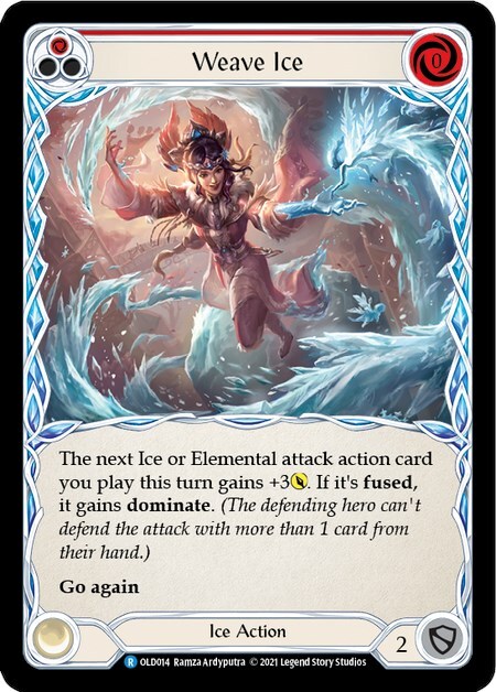 Intreccia Ghiaccio (Rosso) Card Front