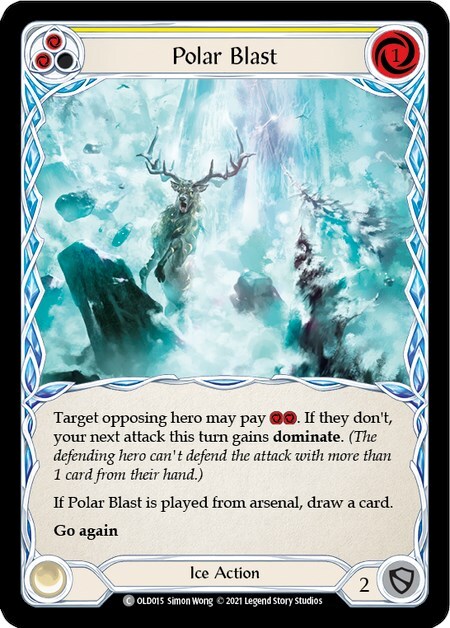 Polar Blast (Yellow) Card Front