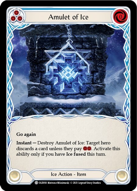 Amuleto del Ghiaccio Card Front