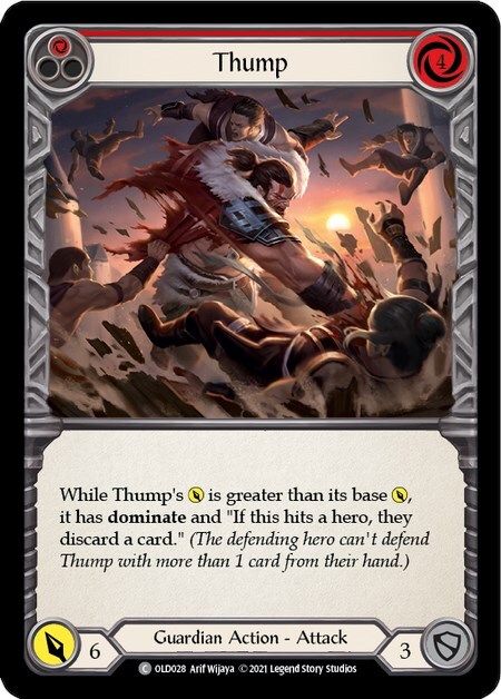 Thump (Red) Card Front