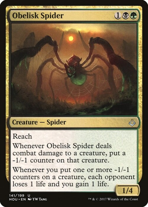 Obelisk Spider Card Front