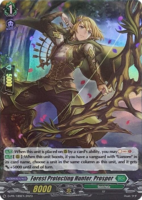 Forest Protecting Hunter, Prosper Card Front