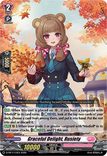 Graceful Delight, Rusiety Card Front