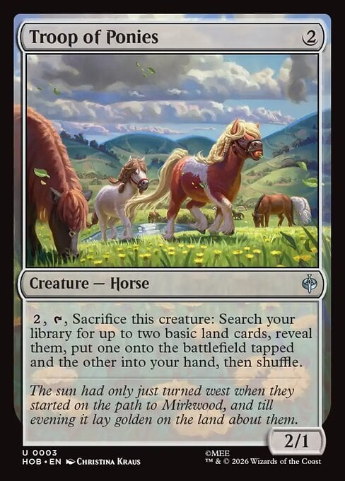 Troop of Ponies Card Front