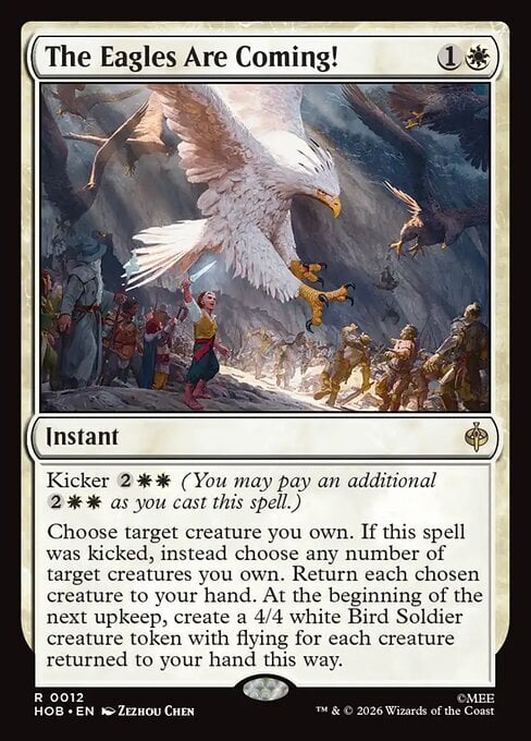 The Eagles Are Coming! Card Front