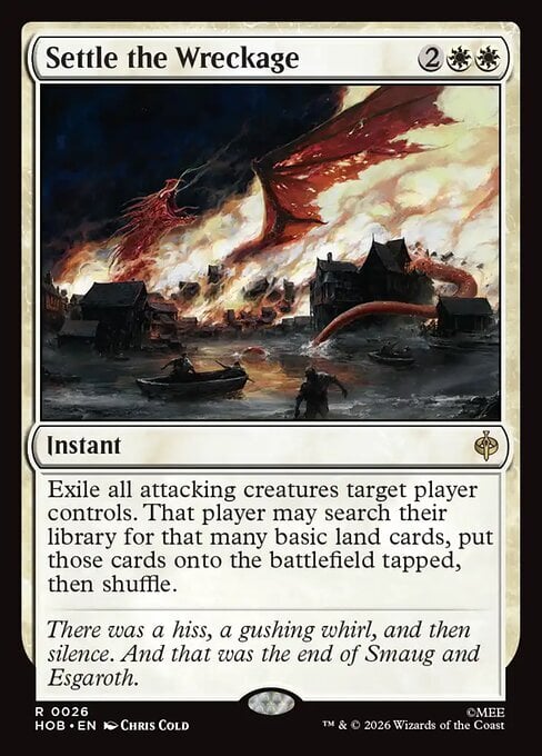 Settle the Wreckage Card Front