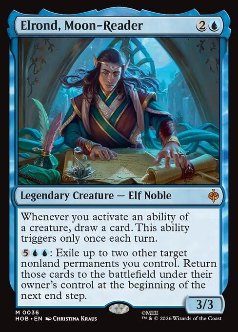 Elrond, Moon-Reader Card Front