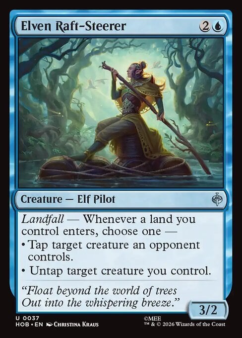 Elven Raft-Steerer Card Front