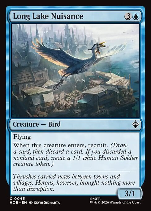 Long Lake Nuisance Card Front