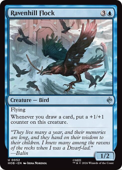 Ravenhill Flock Card Front