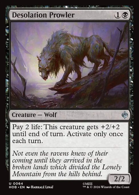 Predatore della Desolazione Card Front