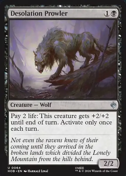 Desolation Prowler Card Front