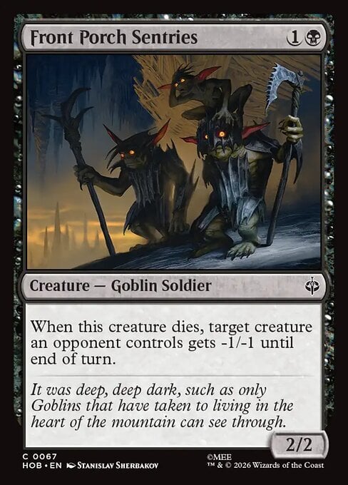 Front Porch Sentries Card Front