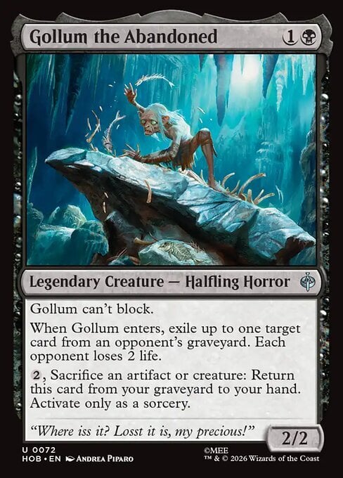 Gollum il Ripudiato Card Front